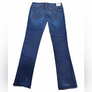 Y2K Vintage TRUE RELIGION Style 502 Fujians Denim Jeans Bootcut Mens SZ 32 Dark